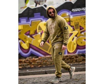 Теплий спортивний костюм Stone Island Gerona Olive: Стиль та комфорт