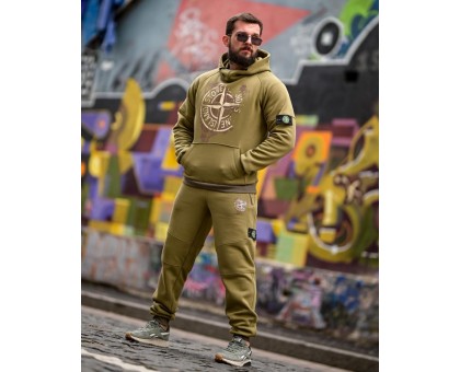 Теплий спортивний костюм Stone Island Gerona Olive: Стиль та комфорт