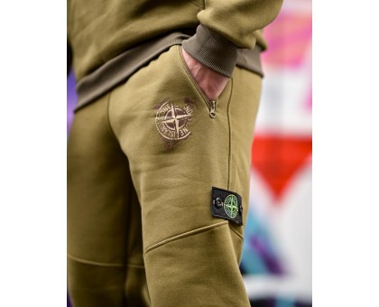 Теплий спортивний костюм Stone Island Gerona Olive: Стиль та комфорт