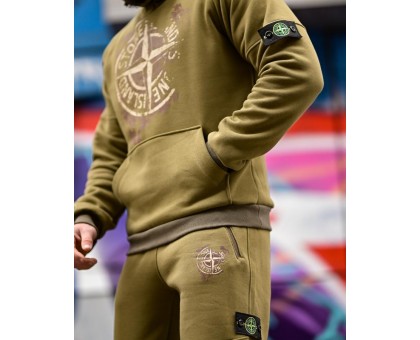 Теплий спортивний костюм Stone Island Gerona Olive: Стиль та комфорт