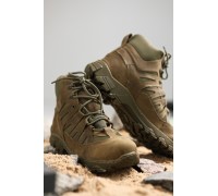 Зимові тактичні напівчеревики Крейзі Олива Хутро