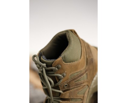 Надійні зимові тактичні напівчеревики Крейзі Олива Хутро