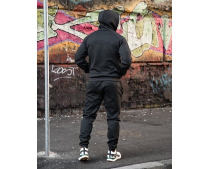 Чоловічий спортивний костюм Agesis Black: Стильний Комфорт для Тренувань