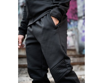 Чоловічий спортивний костюм Agesis Black: Стильний Комфорт для Тренувань
