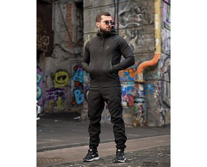 Костюм SoftShell NK Black: Тактичний захист та комфорт у русі Костюм SoftShell NK Black: Тактичний захист та комфорт у русі