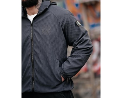 Чоловіча вітровка SI Pancer Grey: мембранна, тактична, захист від вітру