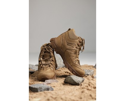 Зимові тактичні напівчеревики Крейзі Койот Хутро: Тепло та комфорт