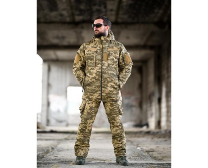 Зимовий тактичний костюм Northern Pixel: ріп-стоп, omniheat, півкомбінезон