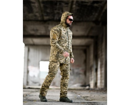 Зимовий тактичний костюм Northern Pixel: ріп-стоп, omniheat, півкомбінезон