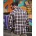 Чоловіча сорочка Aggression Mike: Фланелева в клітинку, вільний крій