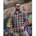Чоловіча сорочка Aggression Mike: Фланелева в клітинку, вільний крій