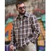 Чоловіча сорочка Aggression Mike: Фланелева в клітинку, вільний крій