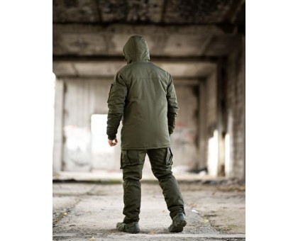 Зимовий тактичний костюм Northern Olive: ріп-стоп, omniheat, півкомбінезон
