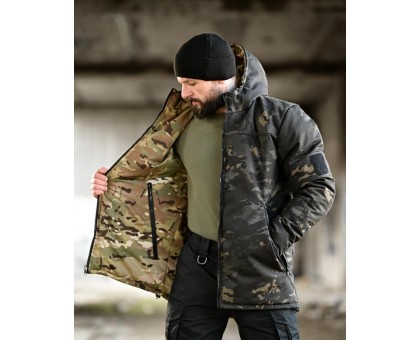 Chameleon: Зимова двостороння тактична куртка Multicam/Dark Multicam