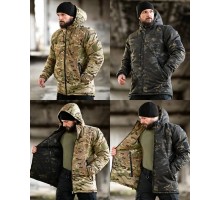Зимова двостороння тактична куртка Chameleon Multicam/Dark Multicam