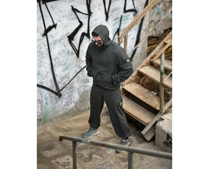 Спортивний чоловічий костюм SI Injastis Khaki матова плащівка жатка