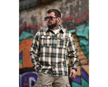 Сорочка Aggression Scott: Чоловіча фланелева в клітинку, м'яка та стильна.
