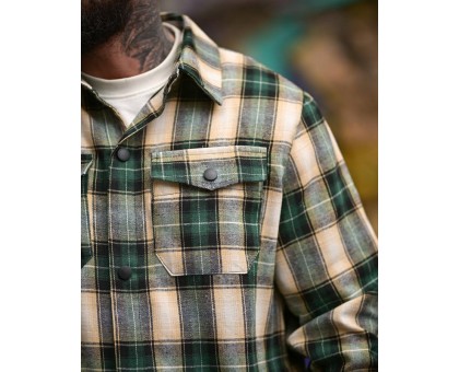 Сорочка Aggression Scott: Чоловіча фланелева в клітинку, м'яка та стильна.