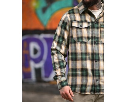 Сорочка Aggression Scott: Чоловіча фланелева в клітинку, м'яка та стильна.