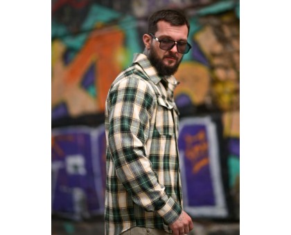 Сорочка Aggression Scott: Чоловіча фланелева в клітинку, м'яка та стильна.