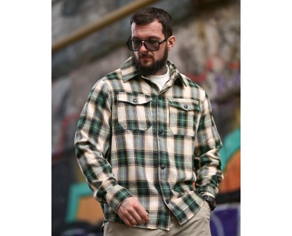 Сорочка Aggression Scott: Чоловіча фланелева в клітинку, м'яка та стильна.