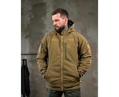 Зимова тактична куртка Patron Coyote: SoftShell, HoloFiber, Omni-Heat Зимова тактична куртка Patron Coyote: SoftShell, HoloFiber, Omni-Heat
