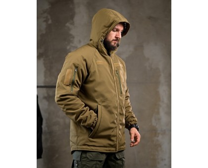 Зимова тактична куртка Patron Coyote: SoftShell, HoloFiber, Omni-Heat Зимова тактична куртка Patron Coyote: SoftShell, HoloFiber, Omni-Heat