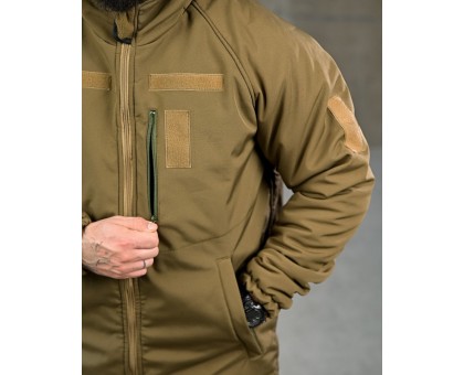Зимова тактична куртка Patron Coyote: SoftShell, HoloFiber, Omni-Heat Зимова тактична куртка Patron Coyote: SoftShell, HoloFiber, Omni-Heat