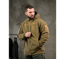Зимова тактична куртка Patron Coyote (SoftShell, HoloFiber, Omni-Heat)