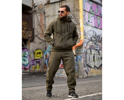 Теплий спортивний флісовий костюм NK Olive: для комфорту та стилю
