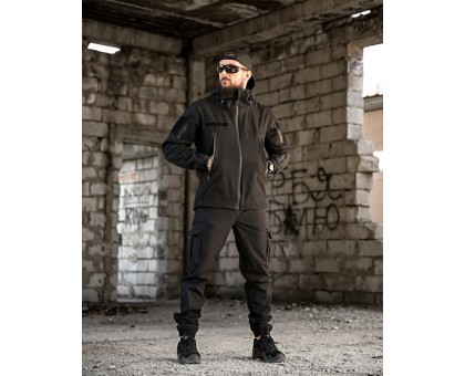 Купити Чоловічий Тактичний Костюм Софтшел Bandit Black – Надійний Захист! Купити Чоловічий Тактичний Костюм Софтшел Bandit Black – Надійний Захист!
