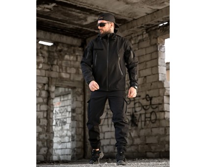 Купити Чоловічий Тактичний Костюм Софтшел Bandit Black – Надійний Захист! Купити Чоловічий Тактичний Костюм Софтшел Bandit Black – Надійний Захист!