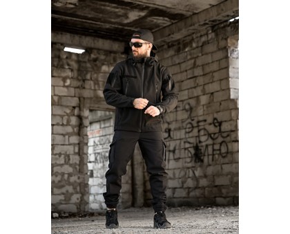 Купити Чоловічий Тактичний Костюм Софтшел Bandit Black – Надійний Захист! Купити Чоловічий Тактичний Костюм Софтшел Bandit Black – Надійний Захист!