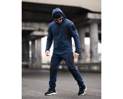 Tarantul Blue/Black: Яскравий флісовий костюм для тепла та стилю