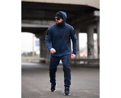 Tarantul Blue/Black: Яскравий флісовий костюм для тепла та стилю