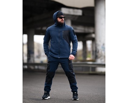 Tarantul Blue/Black: Яскравий флісовий костюм для тепла та стилю