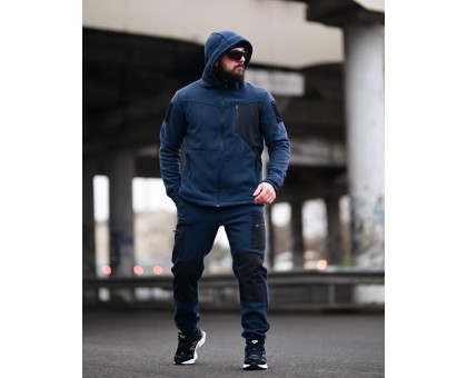 Tarantul Blue/Black: Яскравий флісовий костюм для тепла та стилю