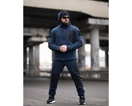 Tarantul Blue/Black: Яскравий флісовий костюм для тепла та стилю