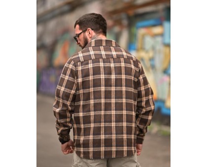 Сорочка Aggression Jerard: Фланелева в клітку, вільний крій та комфорт