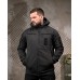 Зимова тактична куртка Patron Black SoftShell HoloFiber Omni-Heat