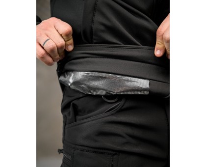 Зимова тактична куртка Patron Black SoftShell HoloFiber Omni-Heat Зимова тактична куртка Patron Black SoftShell HoloFiber Omni-Heat