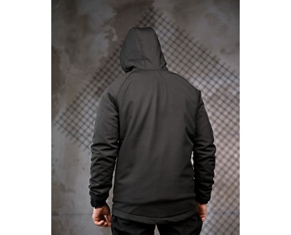 Зимова тактична куртка Patron Black SoftShell HoloFiber Omni-Heat Зимова тактична куртка Patron Black SoftShell HoloFiber Omni-Heat