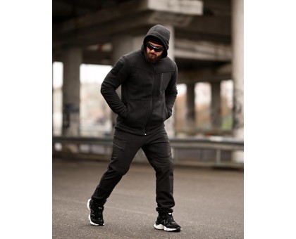 Флісовий костюм Tarantul Black: Теплий, комфортний, стильний вибір.
