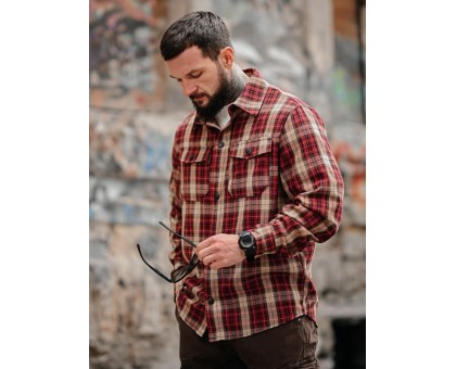 Сорочка Aggression Dilan: фланелева в клітку для комфортного стилю