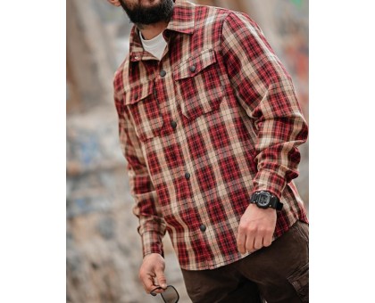 Сорочка Aggression Dilan: фланелева в клітку для комфортного стилю