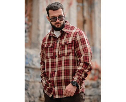 Сорочка Aggression Dilan: фланелева в клітку для комфортного стилю