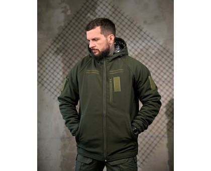 Зимова тактична куртка Patron Olive: SoftShell, HoloFiber, Omni-Heat Зимова тактична куртка Patron Olive: SoftShell, HoloFiber, Omni-Heat