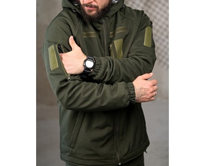 Зимова тактична куртка Patron Olive: SoftShell, HoloFiber, Omni-Heat Зимова тактична куртка Patron Olive: SoftShell, HoloFiber, Omni-Heat