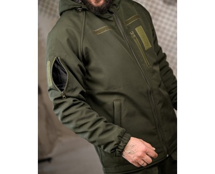 Зимова тактична куртка Patron Olive: SoftShell, HoloFiber, Omni-Heat Зимова тактична куртка Patron Olive: SoftShell, HoloFiber, Omni-Heat