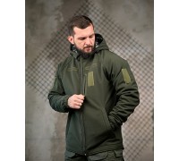 Зимова тактична куртка Patron Olive (SoftShell, HoloFiber, Omni-Heat)